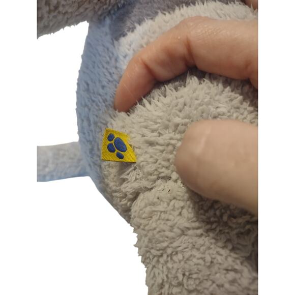 Build A Bear Grey Tiger Plush Stuffed Animal Paw Print Tag Pink Paws Cute - Picture 2 of 4